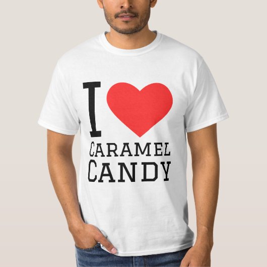 Caramel Candy Muster T-Shirt (Vorderseite)