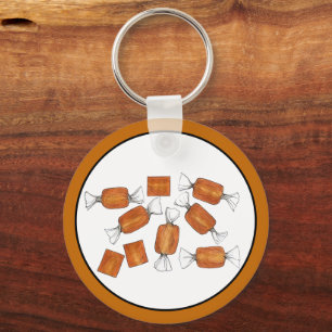 Caramel Candy Sweet Tooth Food Illustration Schlüsselanhänger