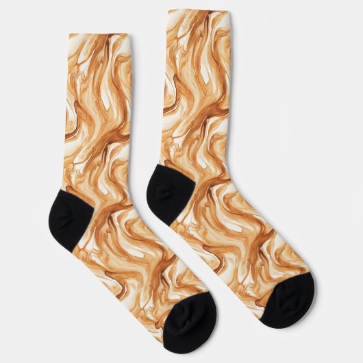 Caramel Candy Swirls Socken (Rechts)
