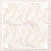 Caramel Carmel Candy Swirls Christmas Glasuntersetzer (Rückseite)