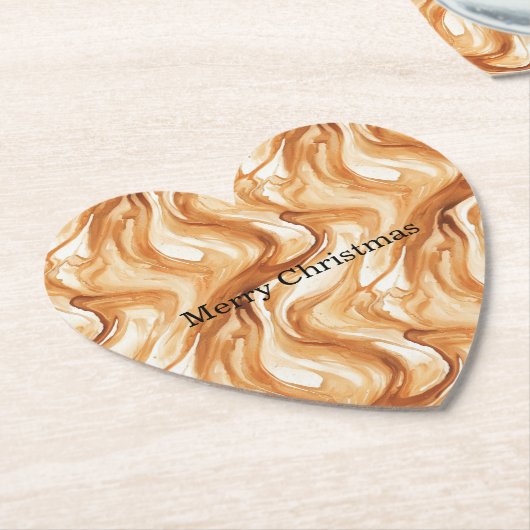 Caramel Carmel Candy Swirls Christmas Untersetzer (angewinkelt)