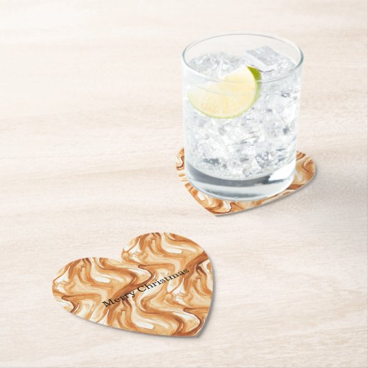 Caramel Carmel Candy Swirls Christmas Untersetzer (Vor Ort)