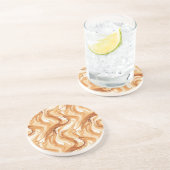 Caramel Carmel Candy Swirls Getränkeuntersetzer (Seite)