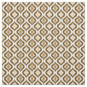Caramel Coffee Brown Retro Chic Ikat Droptern Must Stoff (Muster)