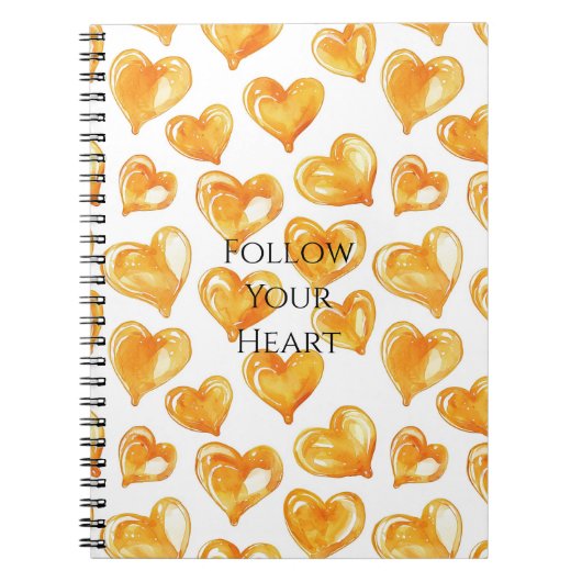 Caramel Cream Hearts Notizblock (Vorderseite)