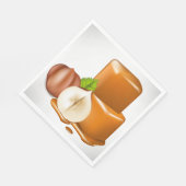 Caramel Cubes Paper Napkins Serviette (Ecke)