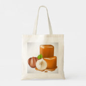 Caramel Cubes Tote Bag Tragetasche (Rückseite)