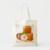 Caramel Cubes Tote Bag Tragetasche (Vorne)