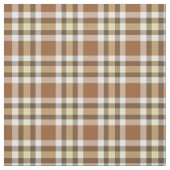 Caramel Dark Brown Yellow Tartan Squares Muster Stoff (Muster)