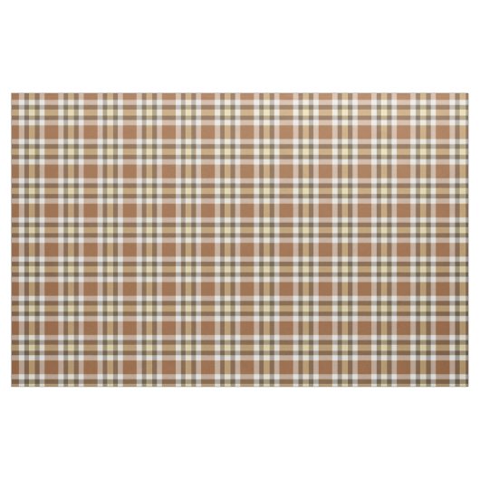 Caramel Dark Brown Yellow Tartan Squares Muster Stoff (Fat Quarter (45,7 x 55,9 cm))