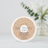 Caramel Donut Baby Sprinkle Dusche von Mail Circle Einladung (Stehend Vorderseite)