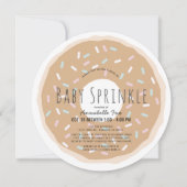 Caramel Donut Baby Sprinkle Duschkreislauf Einladung (Vorderseite)