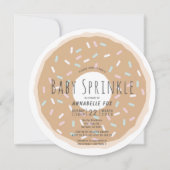 Caramel Donut Baby Sprinkle Duschkreislauf Einladung (Vorderseite)