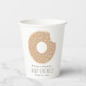 Caramel Donut Baby Sprinkle Papier Cups Pappbecher (Vorderseite)