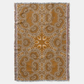 Caramel Fractal Lace  Decke (Vorderseite Vertikal)