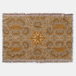 Caramel Fractal Lace  Decke
