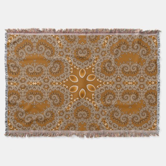 Caramel Fractal Lace  Decke (Vorderseite)