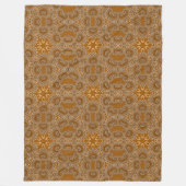 Caramel Fractal Lace  Fleecedecke (Vorderseite)