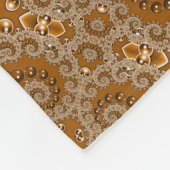 Caramel Fractal Lace  Fleecedecke (Ecke)