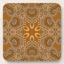 Caramel Fractal Lace  Getränkeuntersetzer