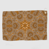 Caramel Fractal Lace  Golfhandtuch (Horizontal)