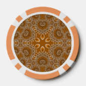 Caramel Fractal Lace  Pokerchips (Rückseite)