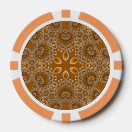 Caramel Fractal Lace  Pokerchips