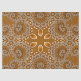 Caramel Fractal Lace Seidenpapier