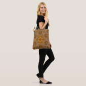 Caramel Fractal Lace  Tasche (Am Model)