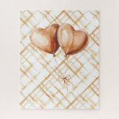 Caramel Heart Balloons Christmas Love Puzzle (Vertikal)