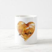 Caramel Liebe Heart Kaffeetasse (Mittel)