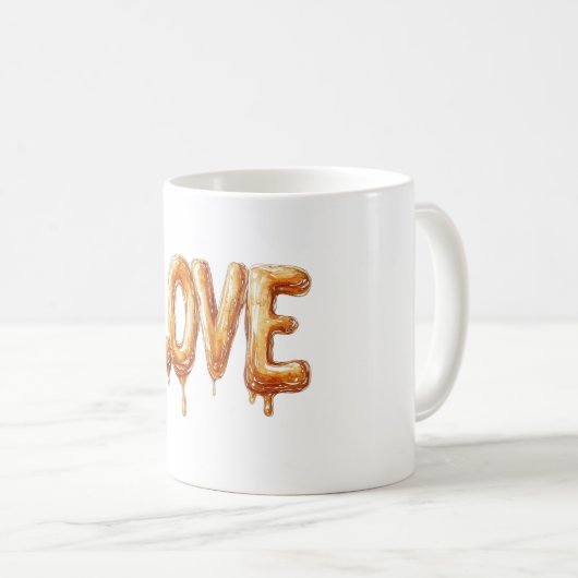 Caramel-Liebe Kaffeetasse (VorderseiteRechts)