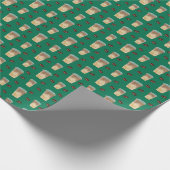 Caramel Macchiato Faltpapier Geschenkpapier (Ecke)