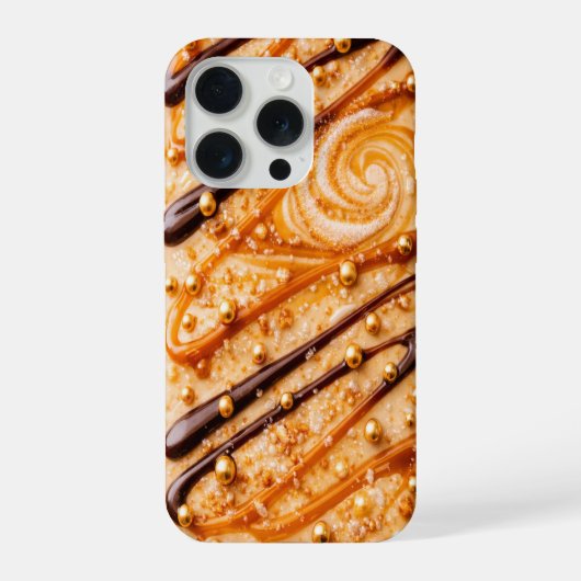 Caramel Macchiato inspirierte PopTart Kaffee Vibes iPhone Hülle (Rückseite)