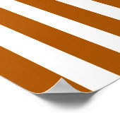 Caramel Modern Stripes Poster (Ecke)