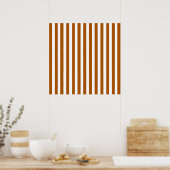 Caramel Modern Stripes Poster (Küche)