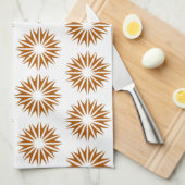 Caramel Modern Sunburgs Geschirrtuch (Viertel Falte)