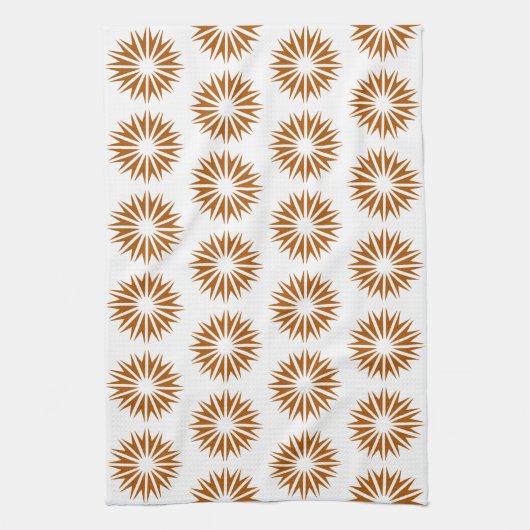 Caramel Modern Sunburgs Geschirrtuch (Vertikal)