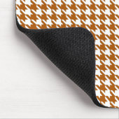 Caramel Modernes Hahnentrittmuster mit Namen Mousepad (Ecke)