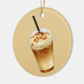 Caramel & Nuts Iced Coffee  Keramik Ornament (Links)