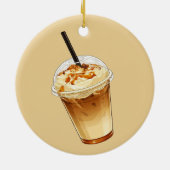 Caramel & Nuts Iced Coffee  Keramik Ornament (Hinten)