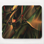 Caramel- oder Altholzrelief in grünem Schatten Mousepad (Vorne)