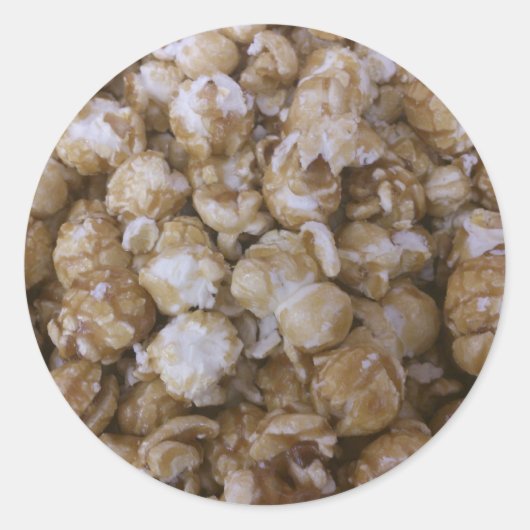 Caramel Pop Corn Runder Aufkleber (Vorderseite)