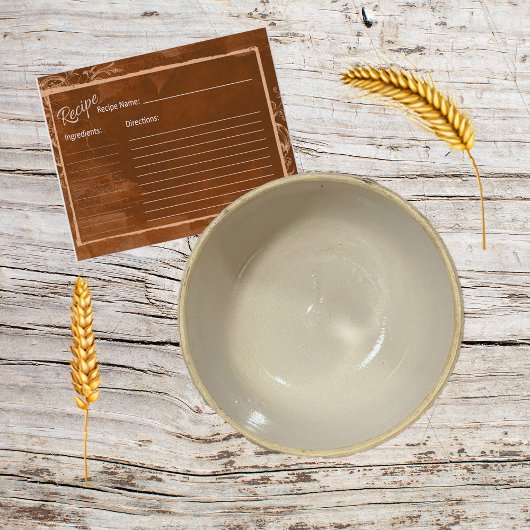 Caramel-Rezept-Karte