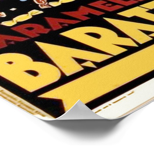 Caramelle Cioccolato, Baratti & Milano, Torin Poster (Ecke)