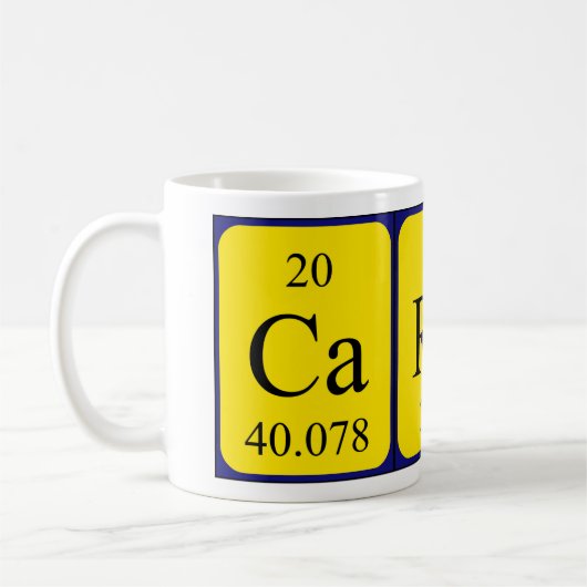 Caran Periodenname Tasse (Links)