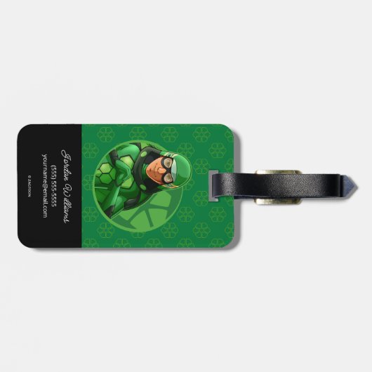 Carapace Green Abzeichen Gepäckanhänger (Rückseite horizontal)