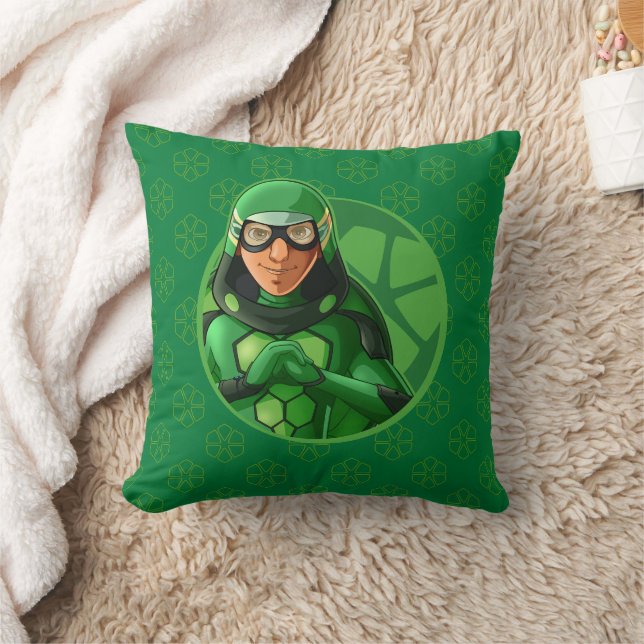 Carapace Green Abzeichen Kissen (Decke)
