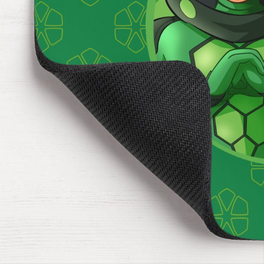 Carapace Green Abzeichen Mousepad (Ecke)
