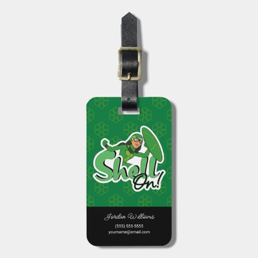 Carapace | Muschel an! Gepäckanhänger (Vorderseite vertikal)